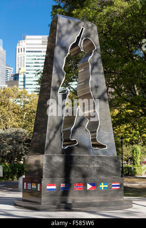 New York memoriale dei veterani di guerra coreana, Battery Park, NYC Foto Stock