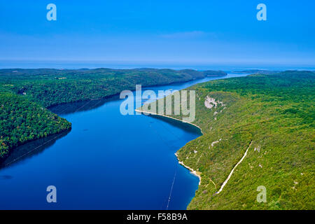 Croazia, Istria, canale Limski Foto Stock