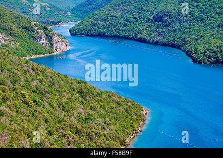 Croazia, Istria, canale Limski Foto Stock