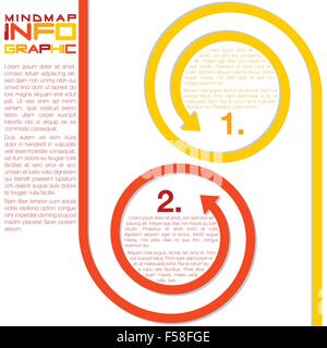 Infografico luminosa frecce in formato vettoriale. Illustrazione Vettoriale