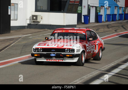 Ford Capri 3.0 gruppo 1 - Team Belga, Gordon Spice di replica a Zolder Gara circuito Belgio Foto Stock