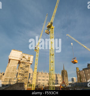 Marischal Square nel centro di Aberdeen, Scozia, Regno Unito Foto Stock