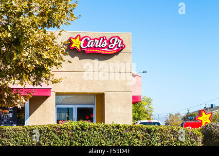 Un Carl's Junior ristorante in Santa Clara California USA Foto Stock