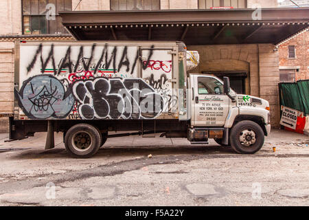 Consegna GMC Carrello , Manhattan, New York City, Stati Uniti d'America. Foto Stock