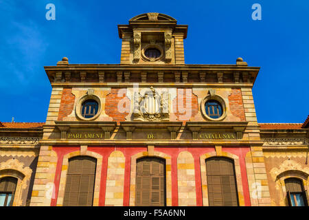 Il Parlamento della Catalogna a Barcellona, Spagna Foto Stock