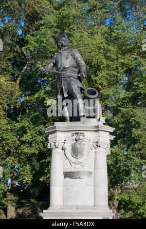 Statua Tordenskjold monumento Oslo addetto navale Foto Stock