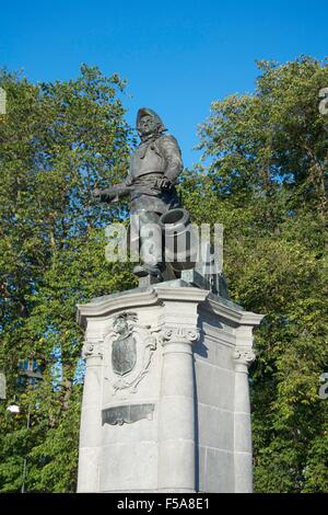 Statua Tordenskjold monumento Oslo addetto navale Foto Stock