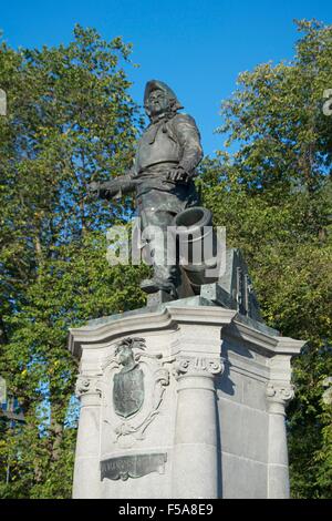 Statua Tordenskjold monumento Oslo addetto navale Foto Stock