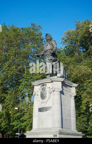 Statua Tordenskjold monumento Oslo addetto navale Foto Stock