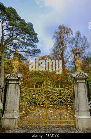 Golden Gates a Benmore Botanic Gardens Foto Stock