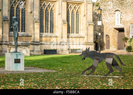 Bury St Edmonds Wolf Trail Foto Stock