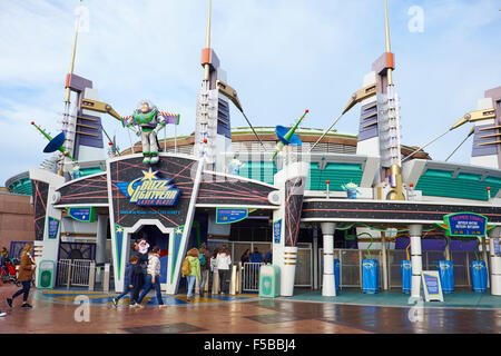 Buzz Lightyear Laser Blast Discoveryland Disneyland Paris Marne-la-Vallée Chessy Francia Foto Stock