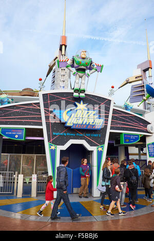 Buzz Lightyear Laser Blast Discoveryland Disneyland Paris Marne-la-Vallée Chessy Francia Foto Stock