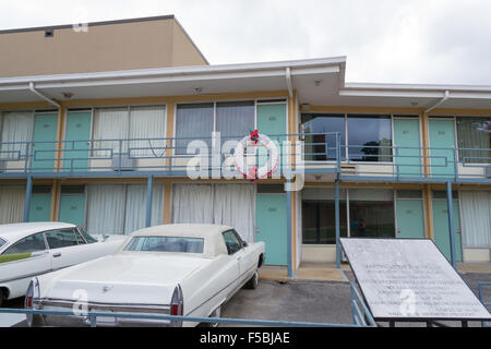 Immagine del Lorraine Motel dove Martin Luther King è stato ucciso Foto Stock