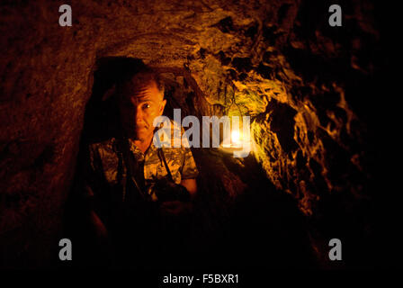 Vinh Moc tunnel nella zona demilitarizzata. (DMZ). Tinta, Vietnam. Vinh Moc tunnel DMZ vicino utilizzato dai VietCong v americani nel Foto Stock