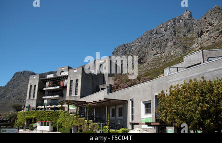 La Table Mountain e la stazione della funivia Città del Capo Sud Africa tabella Foto Stock