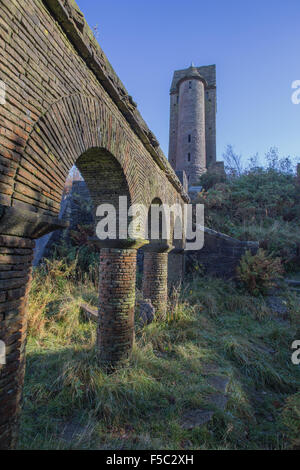 La torre di piccione. Il Grade ii Listed è un edificio Rivington giardini vicino a Chorley, Horwich, Bolton, Adlington, Darwen e Blackburn Foto Stock