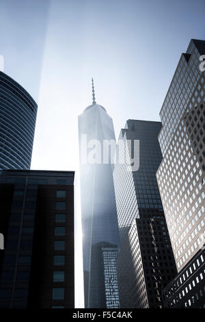 One World Trade Center, il World Financial Center di New York City, Stati Uniti d'America Foto Stock