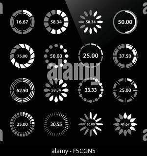 Preloader di progresso download Web Bar Illustrazione Vettoriale