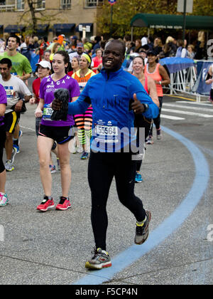 New York, New York, Stati Uniti d'America. 01 Nov, 2015. New York City Marathon. Maratona di New York, al Central Park di New York, NY USA Credito: Frank Rocco/Alamy Live News Foto Stock