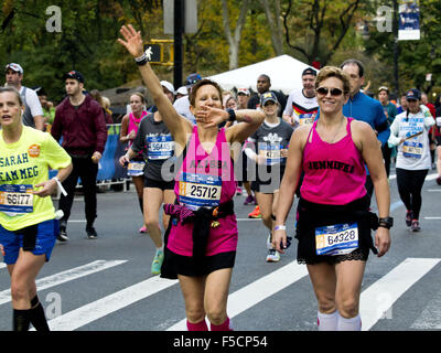 New York, New York, Stati Uniti d'America. 01 Nov, 2015. New York City Marathon. Maratona di New York, al Central Park di New York, NY USA Credito: Frank Rocco/Alamy Live News Foto Stock