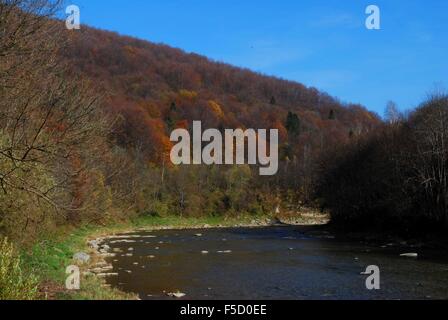 Autunno in Bieszczady Foto Stock