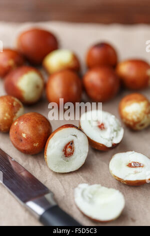 Jujube, Ziziphus jujuba Foto Stock