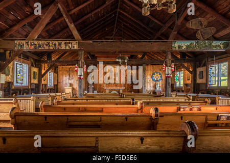 Il Santuario Nazionale di San Kateri Tekakwitha in Fonda, New York, Stati Uniti d'America. Kateri è stato il primo americano nativo SAN. Kateri Tekakwit Foto Stock