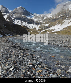 La molla dalla montagna Cirque d'Estaube Foto Stock