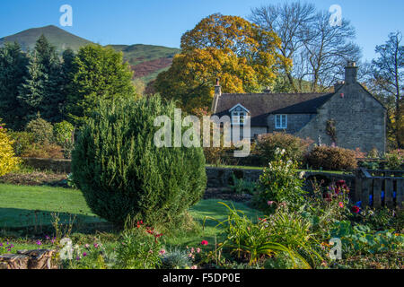 Ilam nel picco Distrist, vicino a Ashbourne, Derbyshire, in Inghilterra. Foto Stock