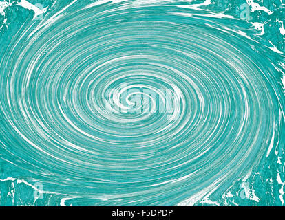 Blu e bianco abstract di volute per uno sfondo Foto Stock