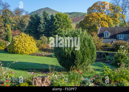 Ilam nel picco Distrist, vicino a Ashbourne, Derbyshire, in Inghilterra. Foto Stock