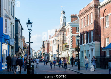 Rochester High Street, Rochester, Kent, England, Regno Unito Foto Stock