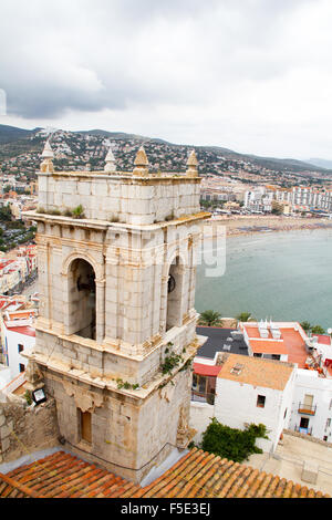 Peniscola Spagna: vista del castello a Peniscola Spagna il 10 settembre 2015 Foto Stock