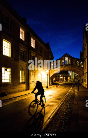 Ponte dei Sospiri, Oxford, Oxfordshire, England, Regno Unito, Europa Foto Stock