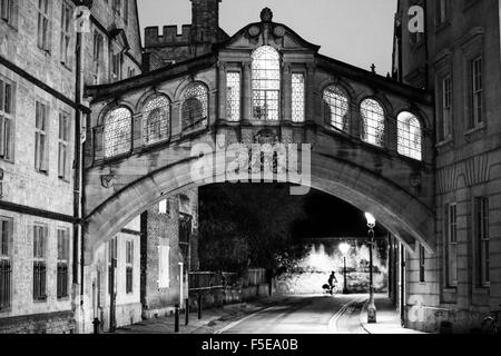 Ponte dei Sospiri, Oxford, Oxfordshire, England, Regno Unito, Europa Foto Stock