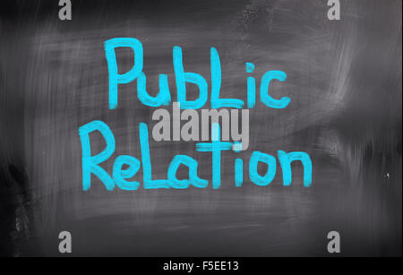Relazioni pubbliche Nozione Foto Stock