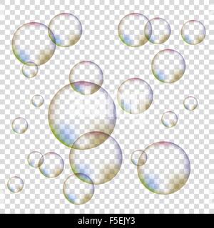 Set di bolle colorate Illustrazione Vettoriale