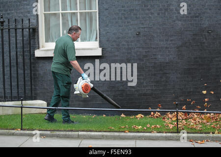 Londra, UK, 3 Novembre 2015: Gardner lascia clearing in trasferta a Downing Street a Londra Foto Stock