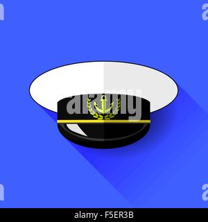 Seilor icona Hat isolato Illustrazione Vettoriale
