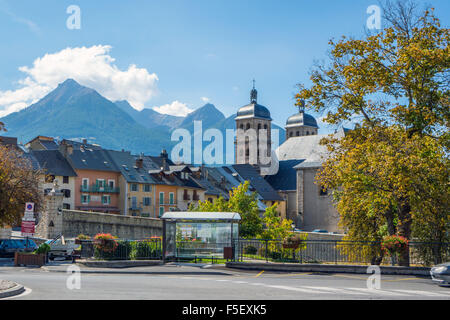 Briançon città fortificata in montagna, Francia Foto Stock