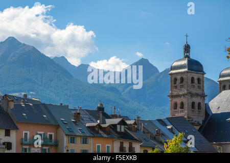 Briançon città fortificata in montagna, Francia Foto Stock