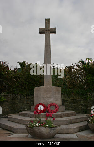 Prima Guerra Mondiale Memorial, Luss, Loch Lomond Scozia, Regno Unito Foto Stock