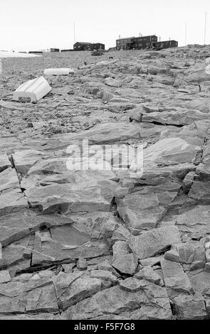 HMS Endurance British Antarctic Survey idrografiche Nave, Graham land Antarctic British Antarctic Stonnington Base 1973 Foto Stock