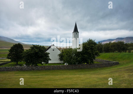 Holar diocesi e la prima università, vecchio e famoso luogo Foto Stock