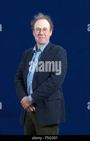 Un ritratto di Ben Macintyre in Edinburgh International Book Festival 2012 in Charlotte Square Gardens. Pic da pak@ Mera Foto Stock