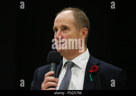 Kevin hollinrake, un partito conservatore britannico politico e membro del parlamento di thirsk e malton. fotografato in corrispondenza di un estremo Foto Stock