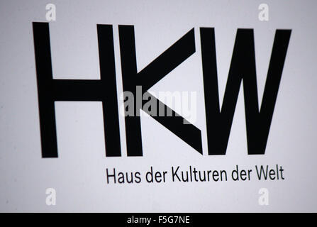 Markenname: "HKW - Haus der Kulturen der Welt", Berlino. Foto Stock