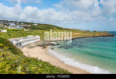 Porthmeor Beach di St.Ives, Cornovaglia, Inghilterra, Regno Unito Foto Stock