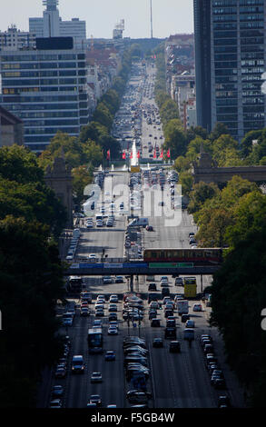 Strasse des 17. Juni, Bismarckstrasse, Ernst Reuter Haus, Berlino. Foto Stock